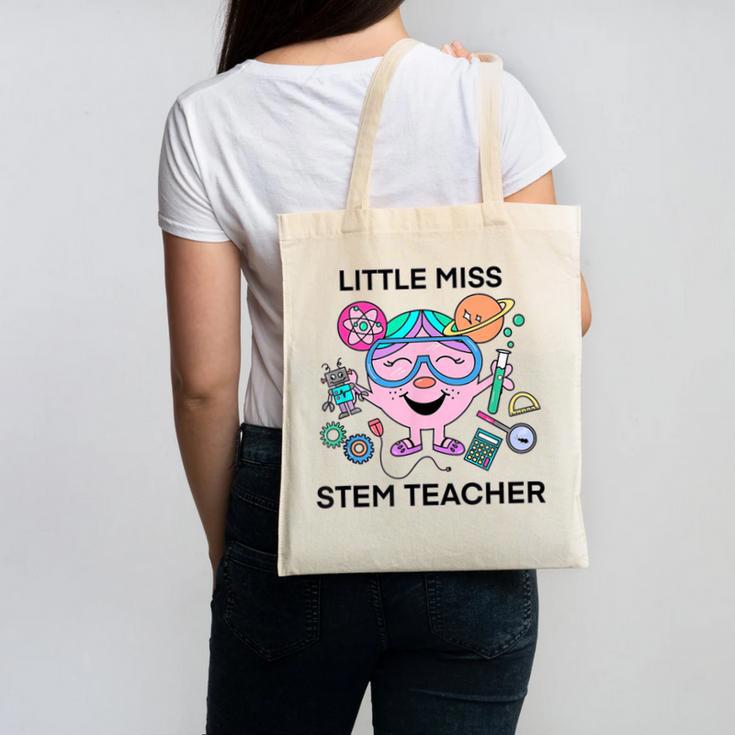 Little Miss Stem Teacher Canvas Tote Bag