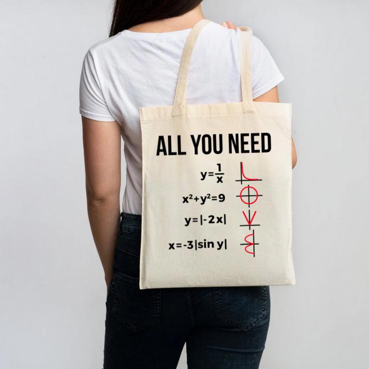 Math Graphs Mathematics Math Teacher Canvas Tote Bag