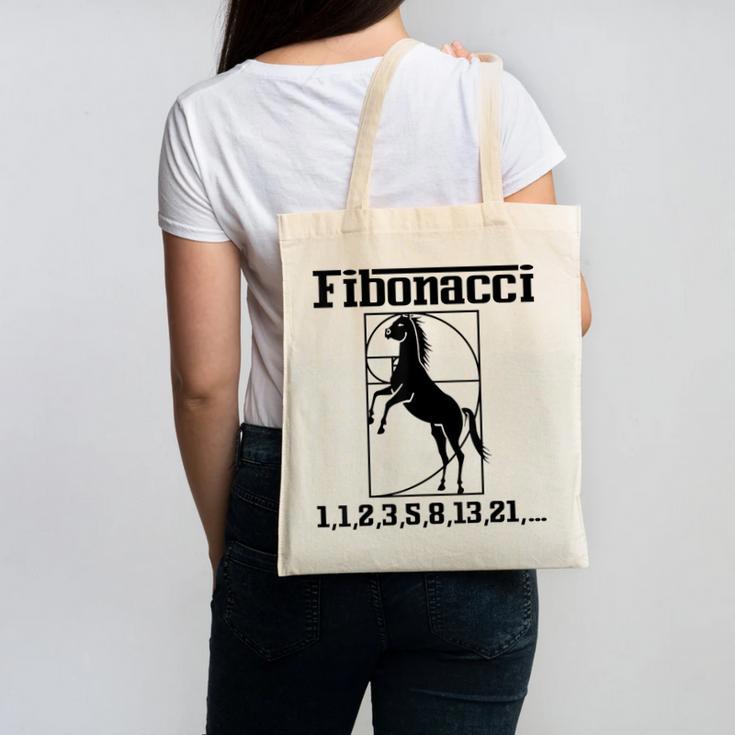 Nerdy Fibonacci Racing Car Horse Math Teacher Men Women Girls Kids Canvas Tote Bag, trending gift