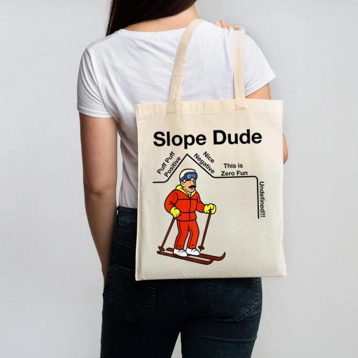 Nerdy Slope Dude Geometry Algebra Math Teacher Canvas Tote Bag