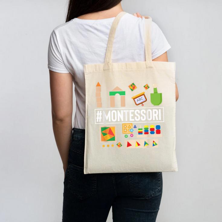Novelty Montessori Studying Learning Schooling Teacher Love For Men Women Canvas Tote Bag, trending gift Novelty Montessori Studying Learning Schooling Teacher Love For Men Women Canvas Tote Bag, trending gift