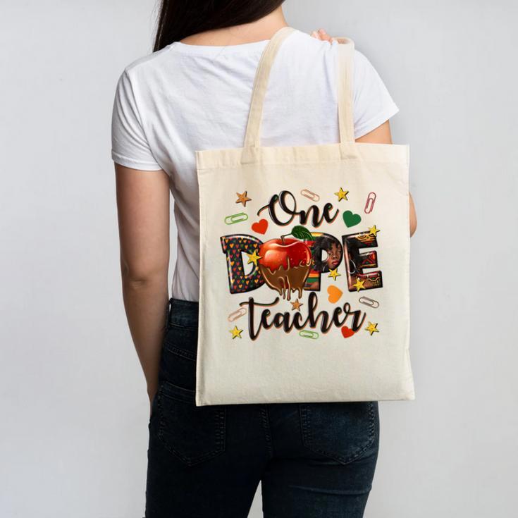 One Dope Teacher Canvas Tote Bag