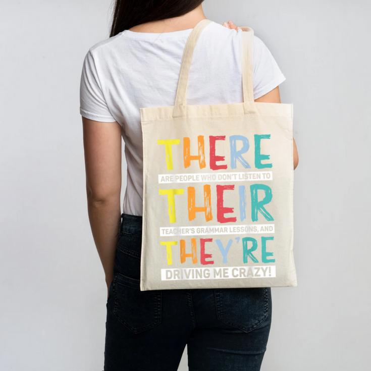 There Their They’Re Grammar Joke For English Teacher Student Canvas Tote Bag, English Teacher Gifts, trending gift There Their They’Re Grammar Joke For English Teacher Student Canvas Tote Bag, English Teacher Gifts, trending gift