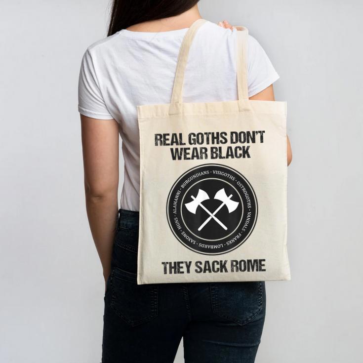 Real Goths Sack Rome History Teacher Canvas Tote Bag