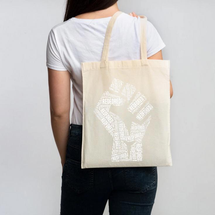 Redfored Shirt Red For Ed Protest Teachers Fist Canvas Tote Bag