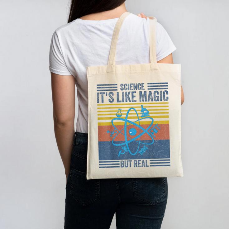 Science It's Like Magic But Real Science Teacher Geek Nerd Canvas Tote Bag