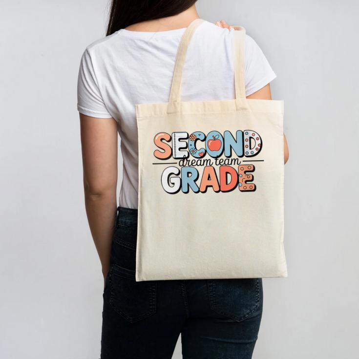 Second Grade Dream Team Back To School 2nd Grade Teacher Canvas Tote Bag