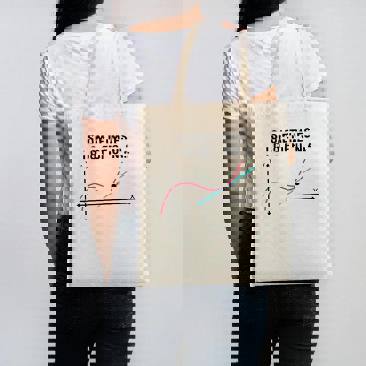 Sometimes I Go Off On a Tangent Math Teacher T Shirts Men Women Girls Kids Canvas Tote Bag