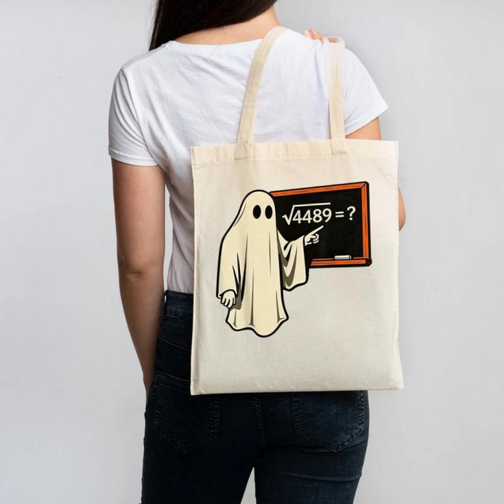 Square Root 67 Ghost Math Teacher 4489 Meme Halloween Canvas Tote Bag, trending gift Square Root 67 Ghost Math Teacher 4489 Meme Halloween Canvas Tote Bag, trending gift