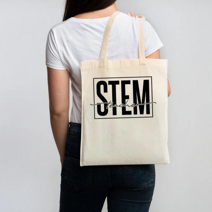 Stem Teacher Science Technology Engineering Math Teachers Canvas Tote Bag
