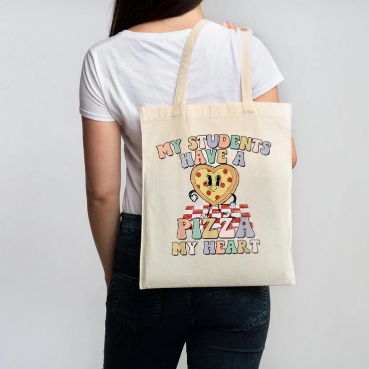 My Students Have A Pizza-My-Heart Valentines Day Teacher Canvas Tote Bag