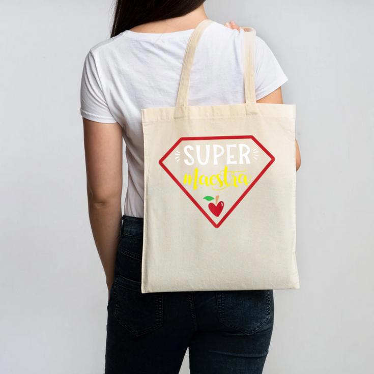 Super Heroe Maestra Espanol Spanish Super Teacher Canvas Tote Bag, Super Teacher Gifts, trending gift Super Heroe Maestra Espanol Spanish Super Teacher Canvas Tote Bag, Super Teacher Gifts, trending gift