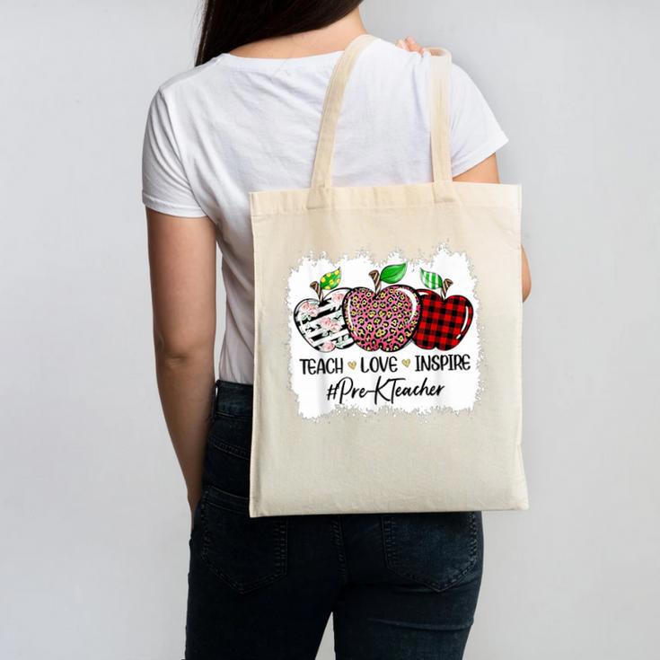 Teach Love Inspire Pre-k Teacher Apple Leopard Red Plain Canvas Tote Bag, trending gift Teach Love Inspire Pre-k Teacher Apple Leopard Red Plain Canvas Tote Bag, trending gift