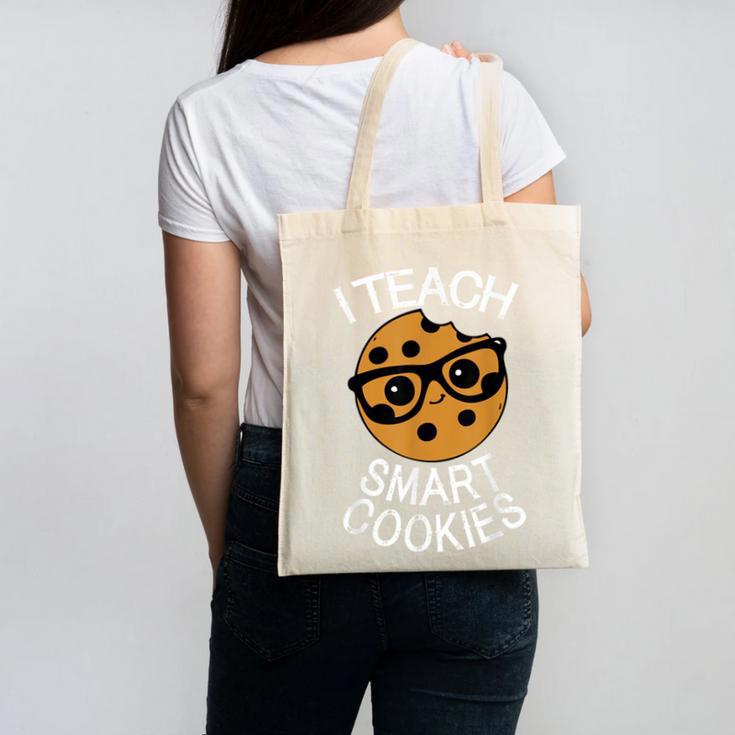 Teacher Shirt I Teach Smart Cookies Shirt Nerd Tee Canvas Tote Bag, trending gift