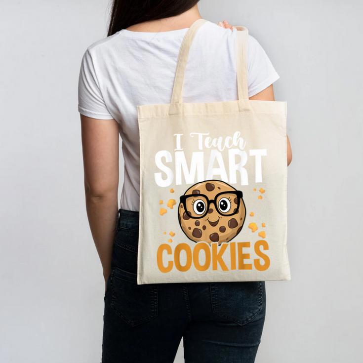 Teacher I Teach Smart Cookies Nerd Canvas Tote Bag, trending gift Teacher I Teach Smart Cookies Nerd Canvas Tote Bag, trending gift