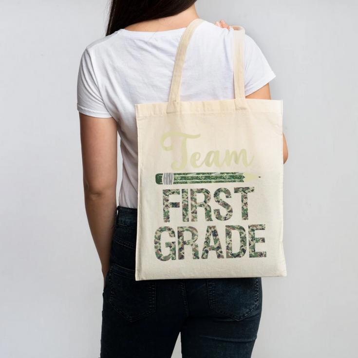 Team First Grade Camo 1st Grade Teacher Camouflage Canvas Tote Bag, First Grade Teacher Gifts, trending gift Team First Grade Camo 1st Grade Teacher Camouflage Canvas Tote Bag, First Grade Teacher Gifts, trending gift