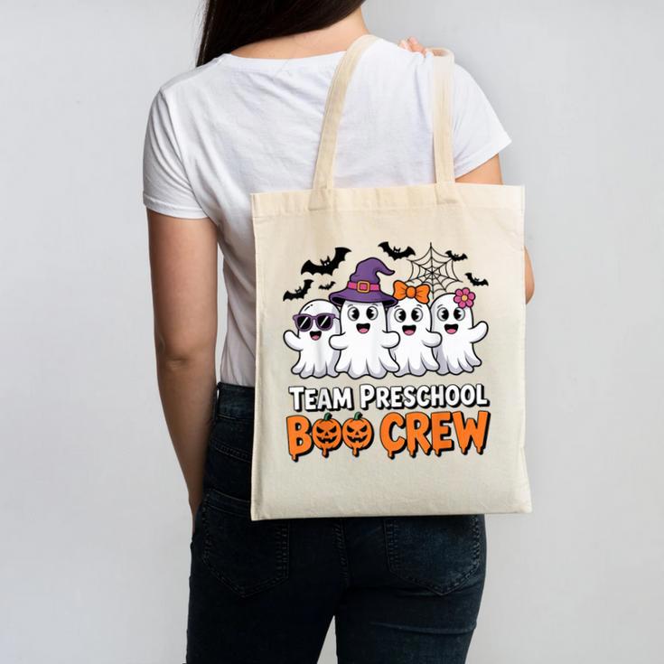Team Preschool Boo Crew Halloween Teacher Student Costume Canvas Tote Bag, trending gift Team Preschool Boo Crew Halloween Teacher Student Costume Canvas Tote Bag, trending gift