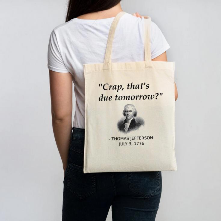 Thomas Jefferson USA History Teacher Student Canvas Tote Bag
