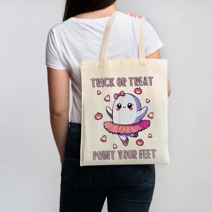 Trick Or Treat Point Your Feet Halloween Ghost Dance Teacher Canvas Tote Bag, trending gift Trick Or Treat Point Your Feet Halloween Ghost Dance Teacher Canvas Tote Bag, trending gift