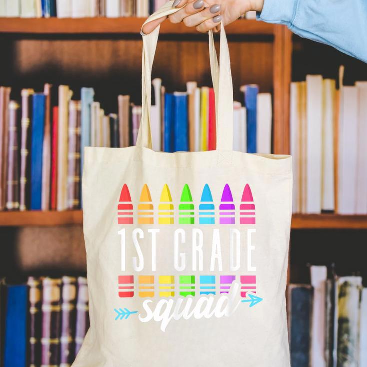 1st Grade Squad Back To School First Grade Teacher Boy Girl Canvas Tote Bag, First Grade Teacher Tote Bags, funny gift 1st Grade Squad Back To School First Grade Teacher Boy Girl Canvas Tote Bag, First Grade Teacher Tote Bags, funny gift