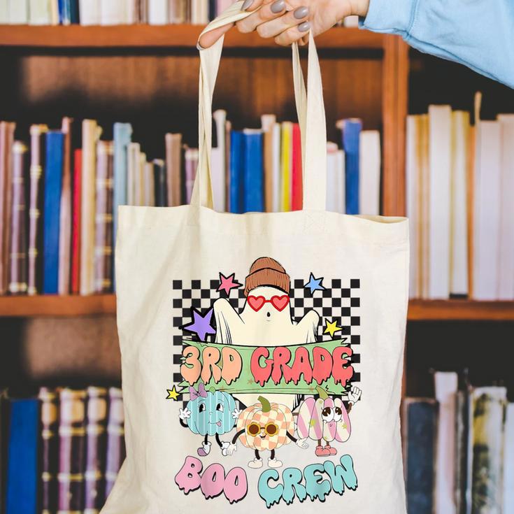 3rd Grade Boo Crew Third Grade Halloween Costume Teacher Kid Canvas Tote Bag, funny gift