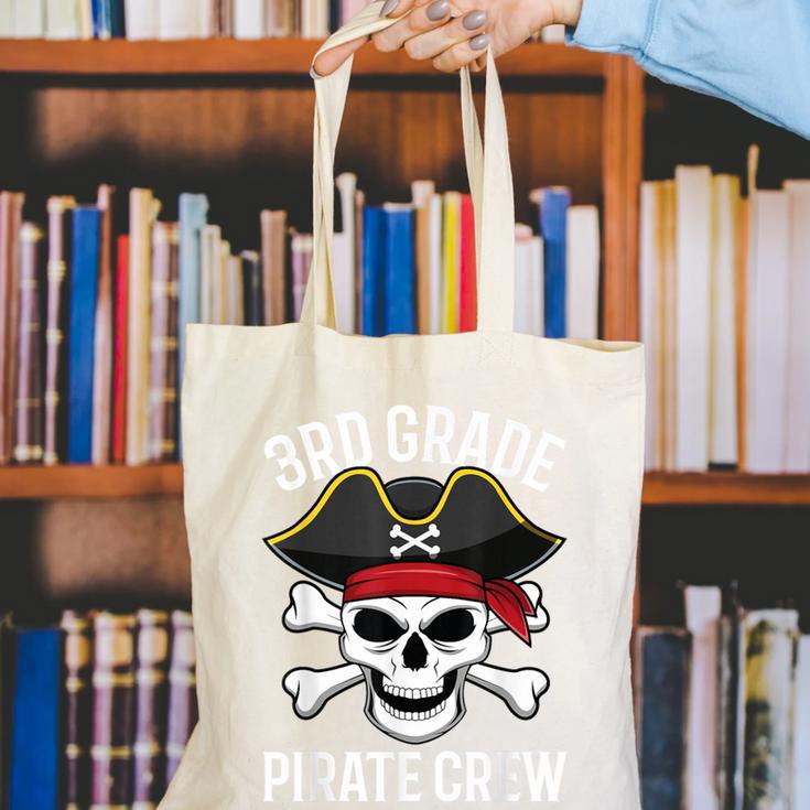 3rd Grade Pirate Crew Halloween Costume Student Teacher Canvas Tote Bag, funny gift