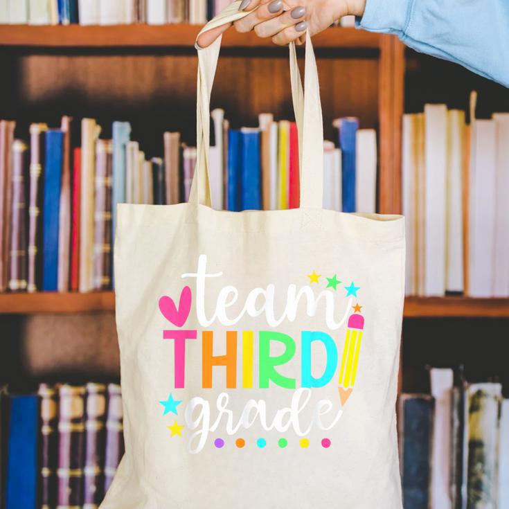 3rd Grade Team Pencil Teacher Student Back To School Girls Canvas Tote Bag, funny gift 3rd Grade Team Pencil Teacher Student Back To School Girls Canvas Tote Bag, funny gift
