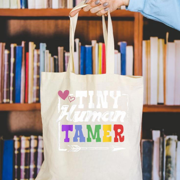4 Teachers Or Parents Tiny Human Tamer Tee T-Shirt Canvas Tote Bag, funny gift 4 Teachers Or Parents Tiny Human Tamer Tee T-Shirt Canvas Tote Bag, funny gift