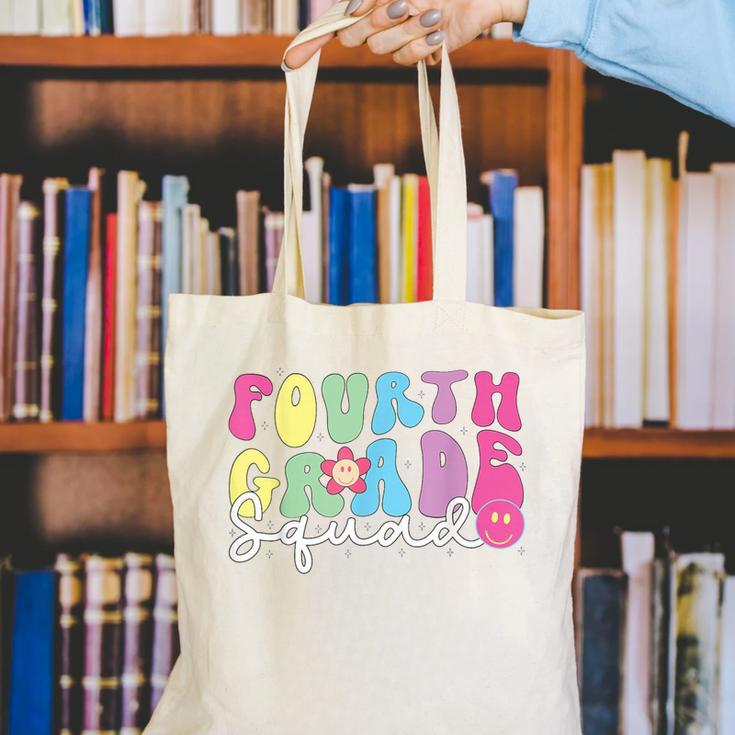 4th Grade Squad Fourth Teacher Student Team Back To School Canvas Tote Bag, 4th Grade Teacher Tote Bags, funny gift 4th Grade Squad Fourth Teacher Student Team Back To School Canvas Tote Bag, 4th Grade Teacher Tote Bags, funny gift
