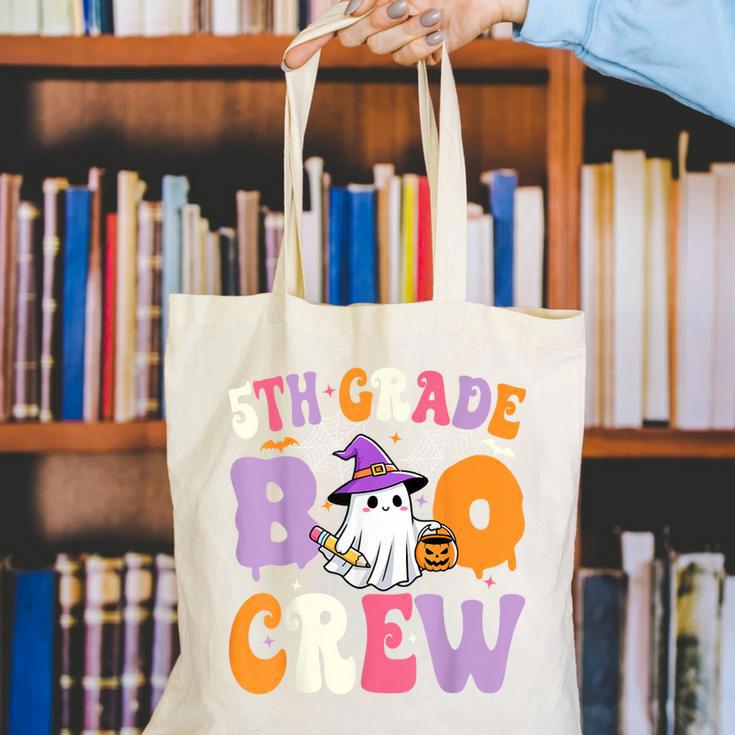 5th Grade Boo Crew Spooky Fifth Grade Halloween Teacher Canvas Tote Bag, funny gift 5th Grade Boo Crew Spooky Fifth Grade Halloween Teacher Canvas Tote Bag, funny gift