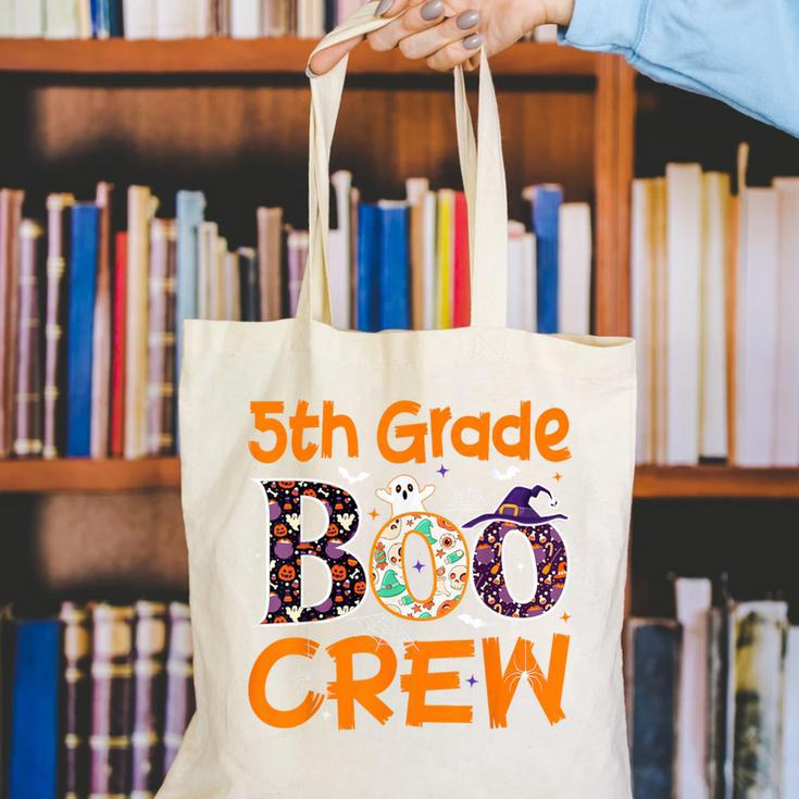 5th Grade Boo Crew Teacher Fifth Grade Halloween Canvas Tote Bag, funny gift 5th Grade Boo Crew Teacher Fifth Grade Halloween Canvas Tote Bag, funny gift