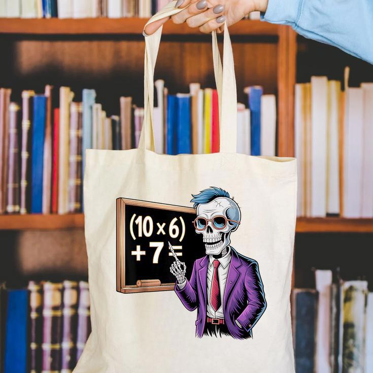 67 Math Teacher Meme Brainrot Six Seven Halloween Equation Canvas Tote Bag, funny gift 67 Math Teacher Meme Brainrot Six Seven Halloween Equation Canvas Tote Bag, funny gift