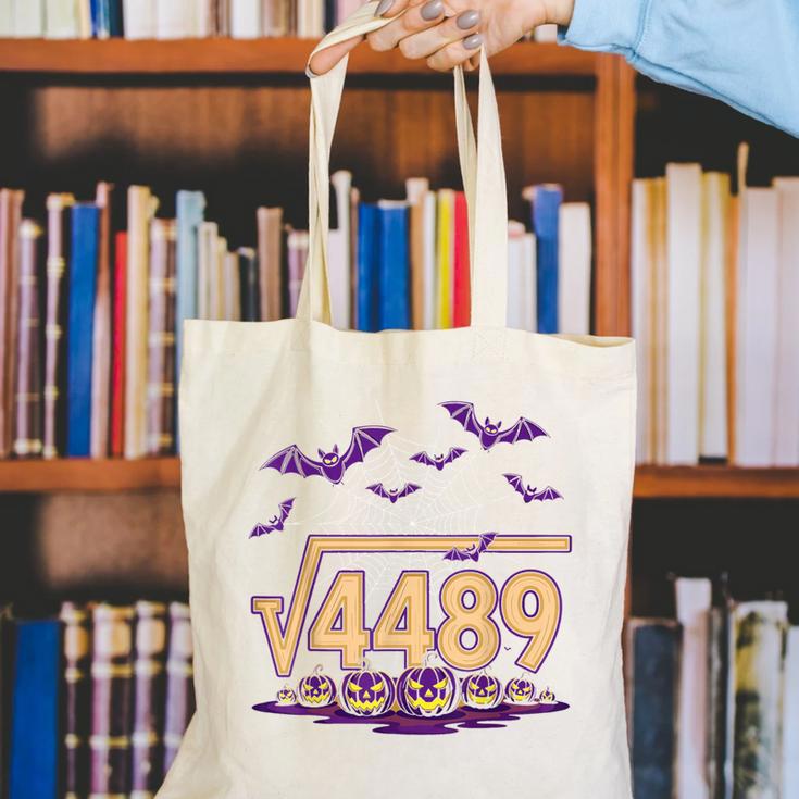 67 Meme Math Teacher Square Root 4489 Halloween Canvas Tote Bag, funny gift 67 Meme Math Teacher Square Root 4489 Halloween Canvas Tote Bag, funny gift