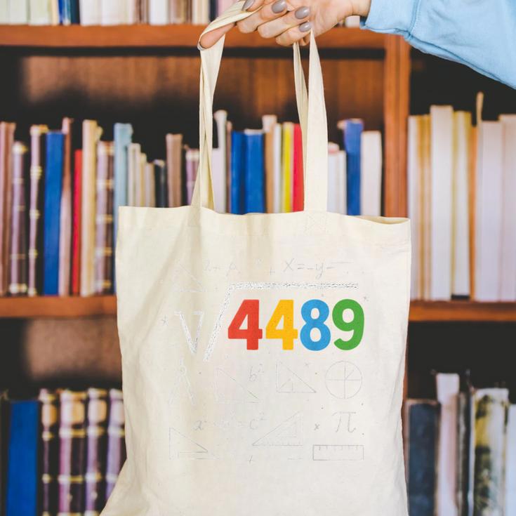 67 Meme Square Root 4489 Slang Six Seven Math Teacher Canvas Tote Bag, funny gift 67 Meme Square Root 4489 Slang Six Seven Math Teacher Canvas Tote Bag, funny gift