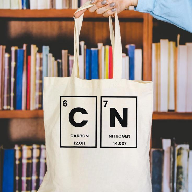 67 Meme Teacher Science Periodic Table Canvas Tote Bag, Science Teacher Tote Bags, funny gift