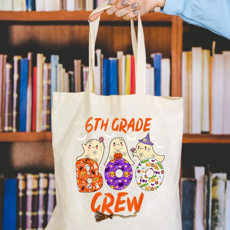 6th Grade Boo Crew Sixth Grade Halloween Teacher Kid Canvas Tote Bag, funny gift 6th Grade Boo Crew Sixth Grade Halloween Teacher Kid Canvas Tote Bag, funny gift