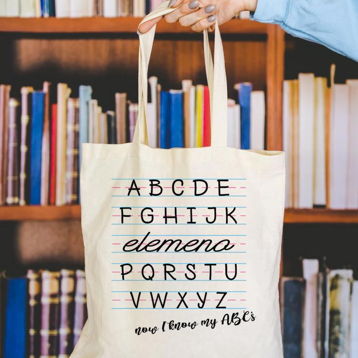 ABC Elemeno Shirt Alphabet Kindergarten Preschool Teacher Canvas Tote Bag, funny gift ABC Elemeno Shirt Alphabet Kindergarten Preschool Teacher Canvas Tote Bag, funny gift