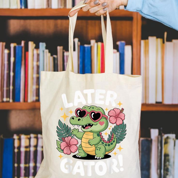 Alligator Later Gator Teacher Summer Last Day Fun Canvas Tote Bag, funny gift Alligator Later Gator Teacher Summer Last Day Fun Canvas Tote Bag, funny gift