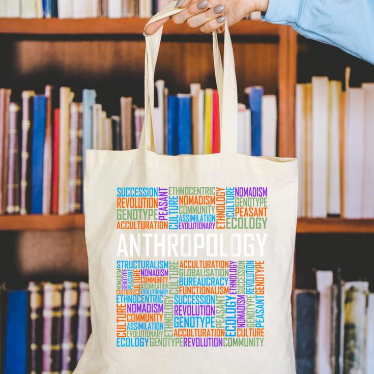 Anthropology Words Anthropologist Teacher Canvas Tote Bag, funny gift Anthropology Words Anthropologist Teacher Canvas Tote Bag, funny gift
