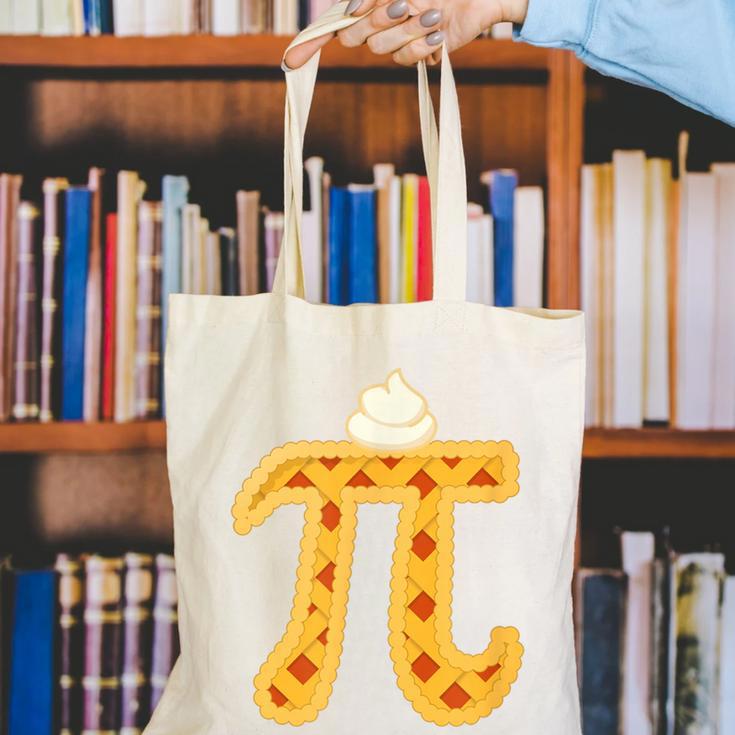 Apple Pi Pie Pun Math Teacher Pi Day 2020 Canvas Tote Bag, funny gift Apple Pi Pie Pun Math Teacher Pi Day 2020 Canvas Tote Bag, funny gift