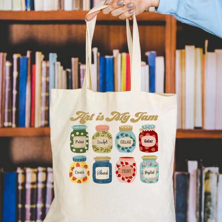 Art Is My Jam Art Teacher Specials Team Steam Teacher Canvas Tote Bag, funny gift Art Is My Jam Art Teacher Specials Team Steam Teacher Canvas Tote Bag, funny gift