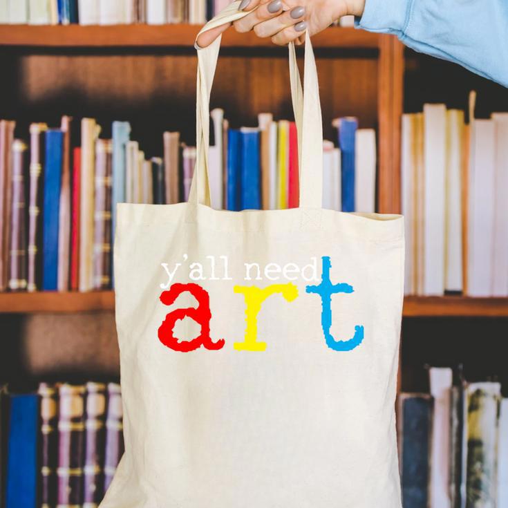 Art Teacher Artists Canvas Tote Bag, funny gift