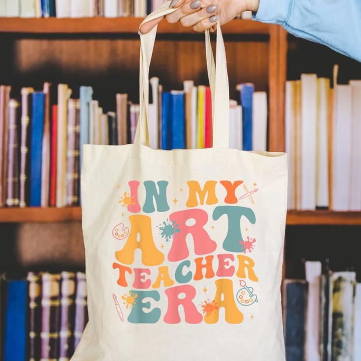 In My Art Teacher Era Artists First Day Of School Women Canvas Tote Bag, funny gift In My Art Teacher Era Artists First Day Of School Women Canvas Tote Bag, funny gift
