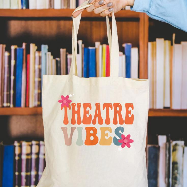 Theatre Vibes Teacher Man Women Youth Auditorium Concert Tee Canvas Tote Bag, funny gift Theatre Vibes Teacher Man Women Youth Auditorium Concert Tee Canvas Tote Bag, funny gift