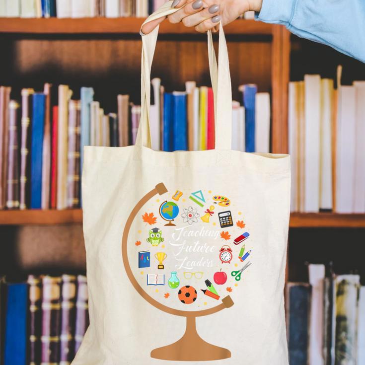 Awesome Teachers T Shirt Teaching Future Leaders Globe For Men Women Canvas Tote Bag, funny gift Awesome Teachers T Shirt Teaching Future Leaders Globe For Men Women Canvas Tote Bag, funny gift