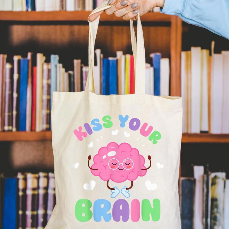 Back To School Kiss Your Brain Cute Teacher Appreciation Canvas Tote Bag, funny gift Back To School Kiss Your Brain Cute Teacher Appreciation Canvas Tote Bag, funny gift