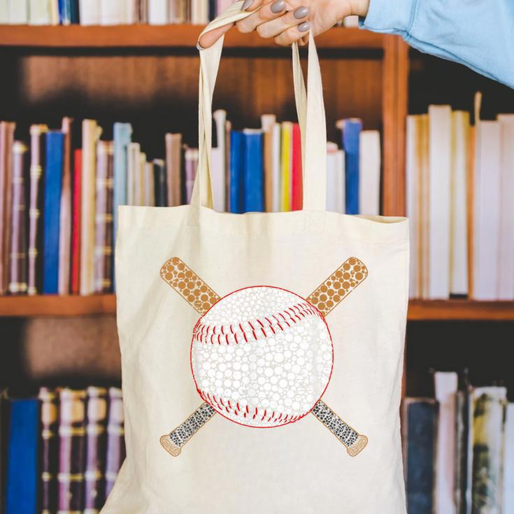 Baseball Happy Dot Day Shirts For Kids Men Women Teacher Canvas Tote Bag, funny gift