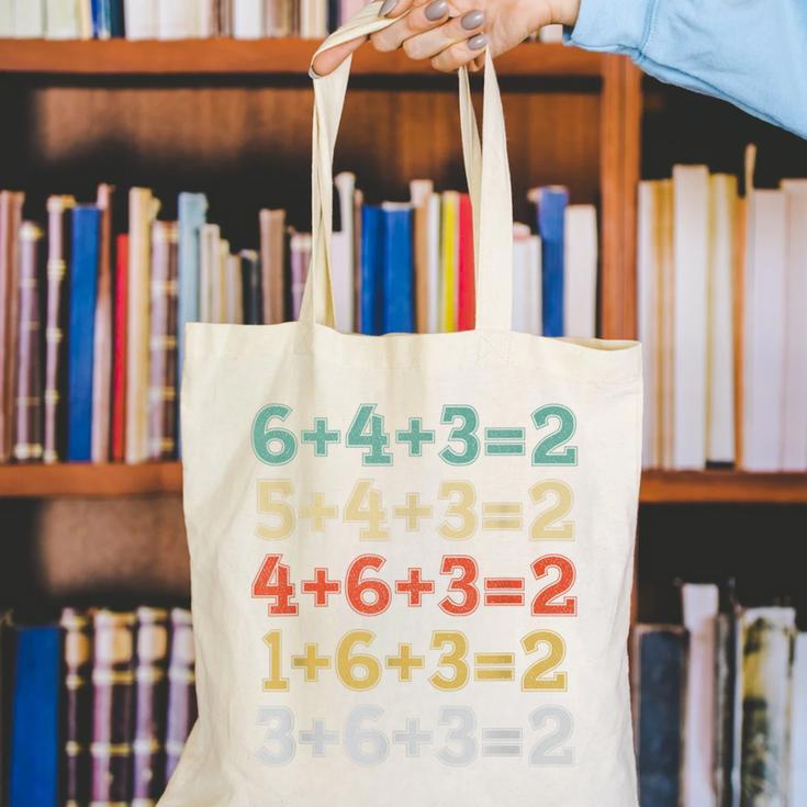 Baseball Math Sports Double Play Teacher School 2022 Canvas Tote Bag, funny gift