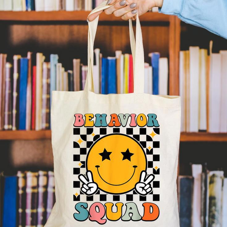 Behavior Squad Specialist Analyst Behavior Teacher Retro Canvas Tote Bag, funny gift Behavior Squad Specialist Analyst Behavior Teacher Retro Canvas Tote Bag, funny gift