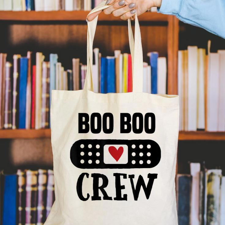 Boo Boo Crew First Aid School Nurse Day Care Teacher Canvas Tote Bag, funny gift